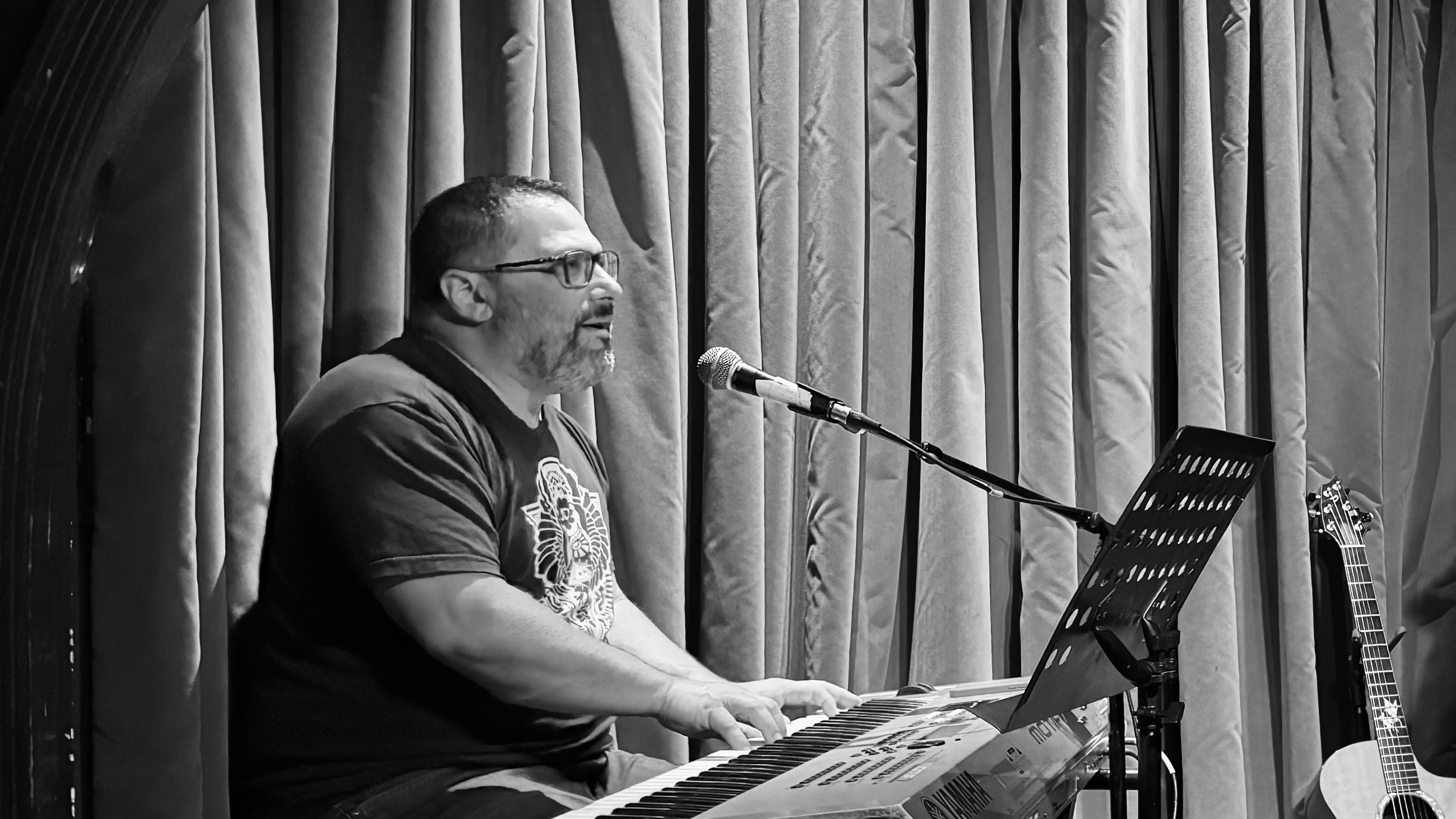Matt on keys at Hopmonk